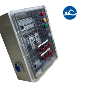 Havuz elektrik panosu IP65, 2 pompa ve aydınlatma kontrolü için Legrand komponentli Yaptes pano montajı